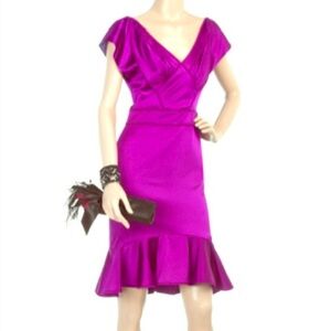 Zac Posen magenta dress